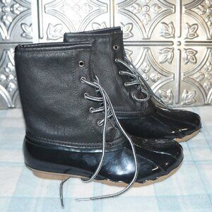 Blue Suedeshoes Size 7 Black Suede Outsole Outdoor Flannel Insole Duck Boots